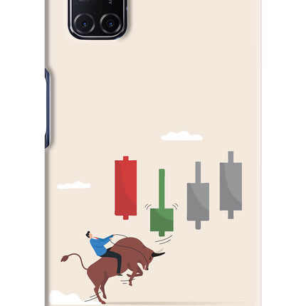 Bull Trading Momentum Oppo A52 Hard Case Back Cover by Casekaro