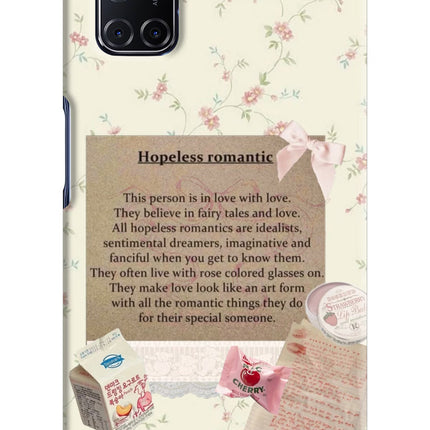 Hopeless Romantic Oppo A52 Hard Case Back Cover by Casekaro