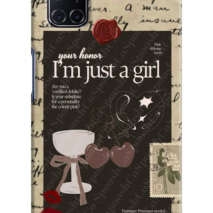 I am just a girl Oppo A52 Hard Case Back Cover by Casekaro