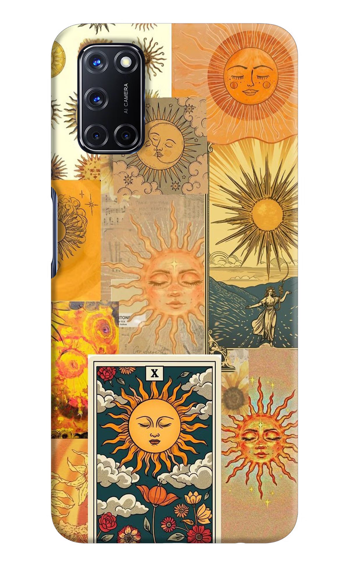 Sun Oppo A52 Hard Case Back Cover by Casekaro