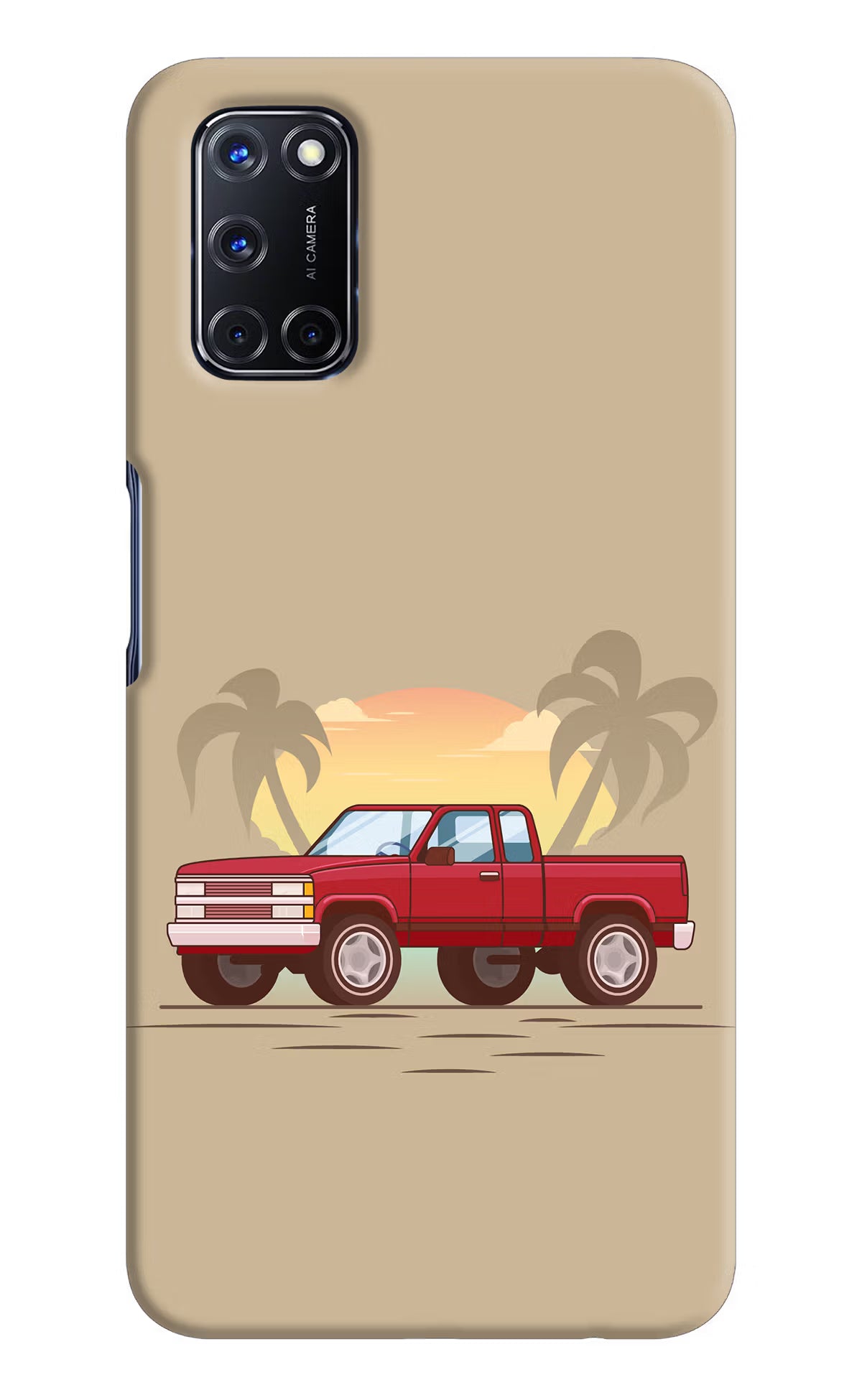 Desert Classic Drive Oppo A52 Hard Case Back Cover by Casekaro