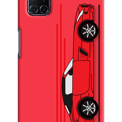 Red Velocity Oppo A52 Hard Case Back Cover by Casekaro