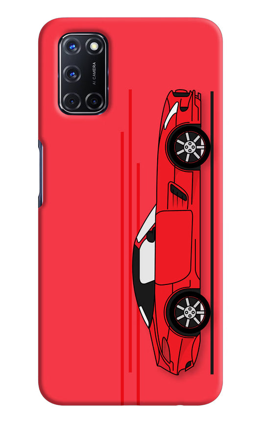 Red Velocity Oppo A52 Hard Case Back Cover by Casekaro