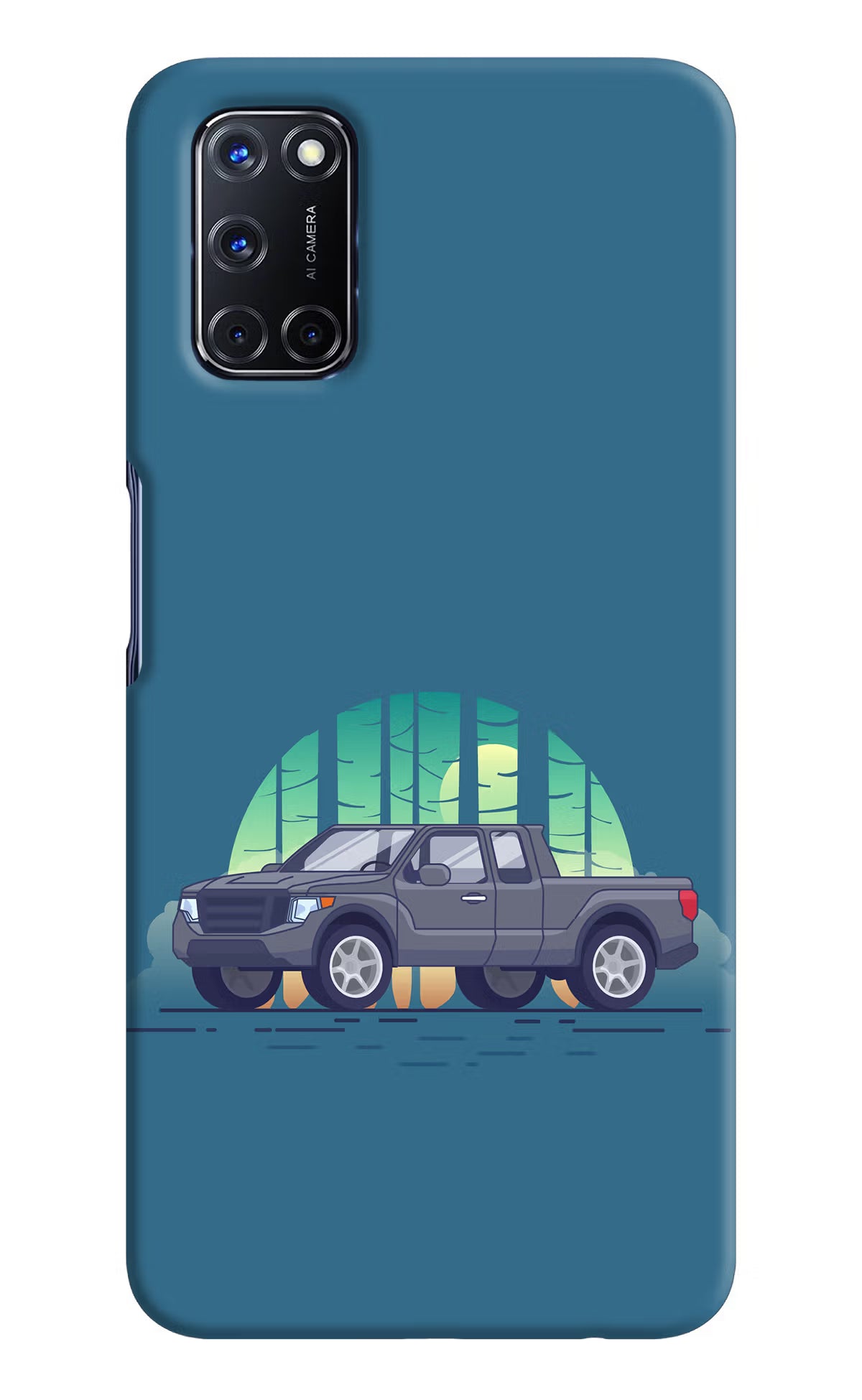 Retro Garage Vibe Oppo A52 Hard Case Back Cover by Casekaro