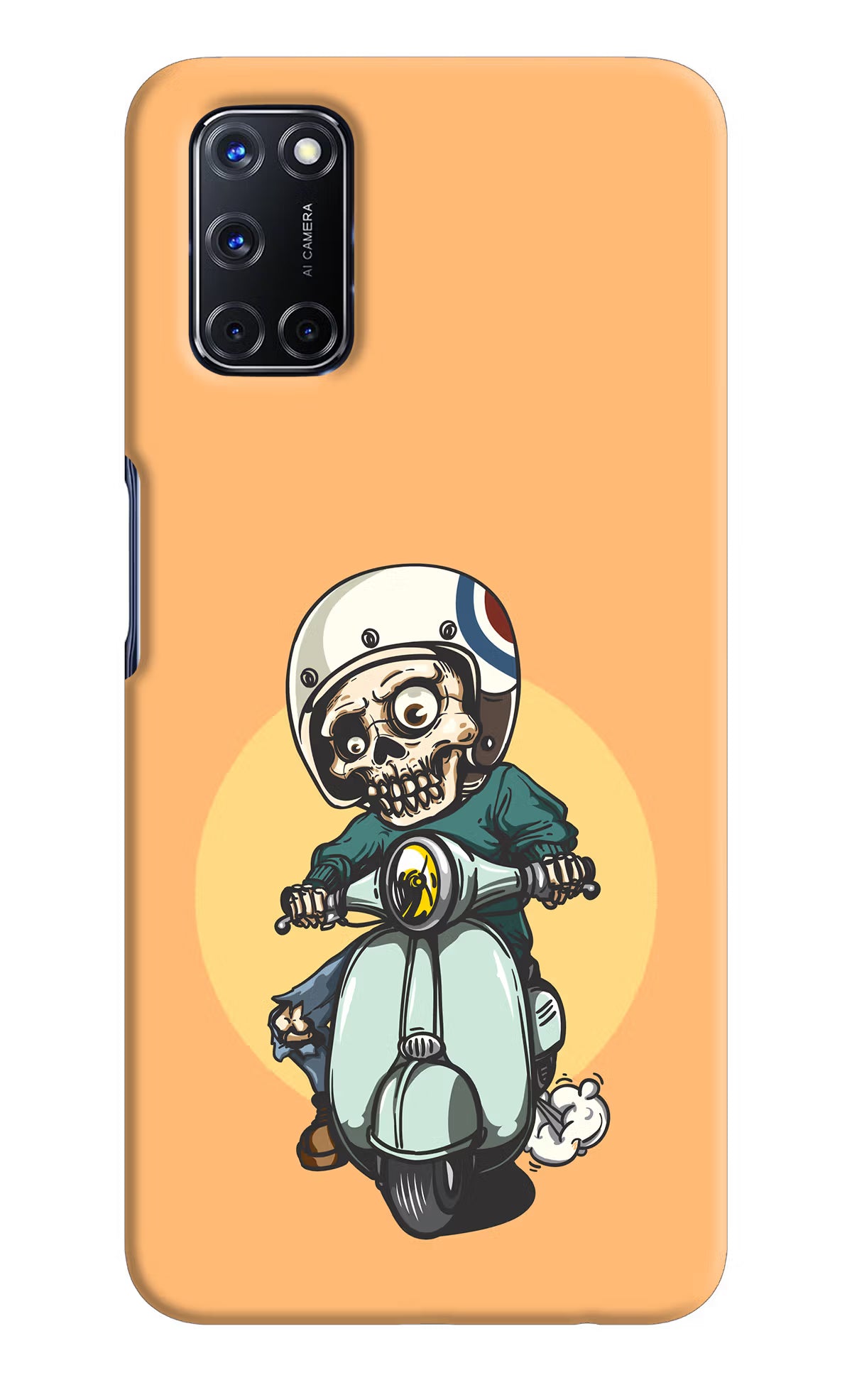 Undead Biker Oppo A52 Hard Case Back Cover by Casekaro