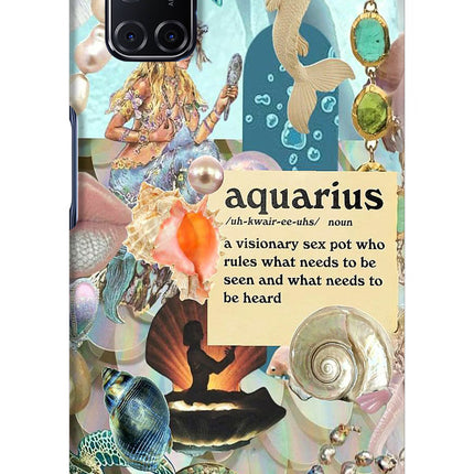 Aquarius Zodiac Oppo A52 Hard Case Back Cover by Casekaro