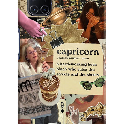Capricorn Zodiac Oppo A52 Hard Case Back Cover by Casekaro