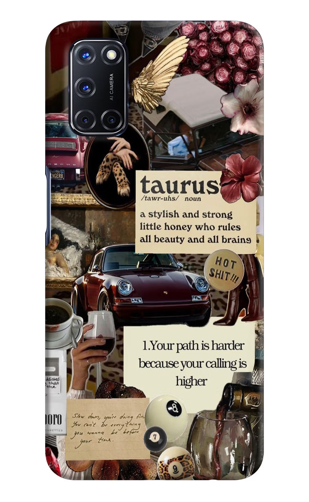Taurus Zodiac Oppo A52 Hard Case Back Cover by Casekaro