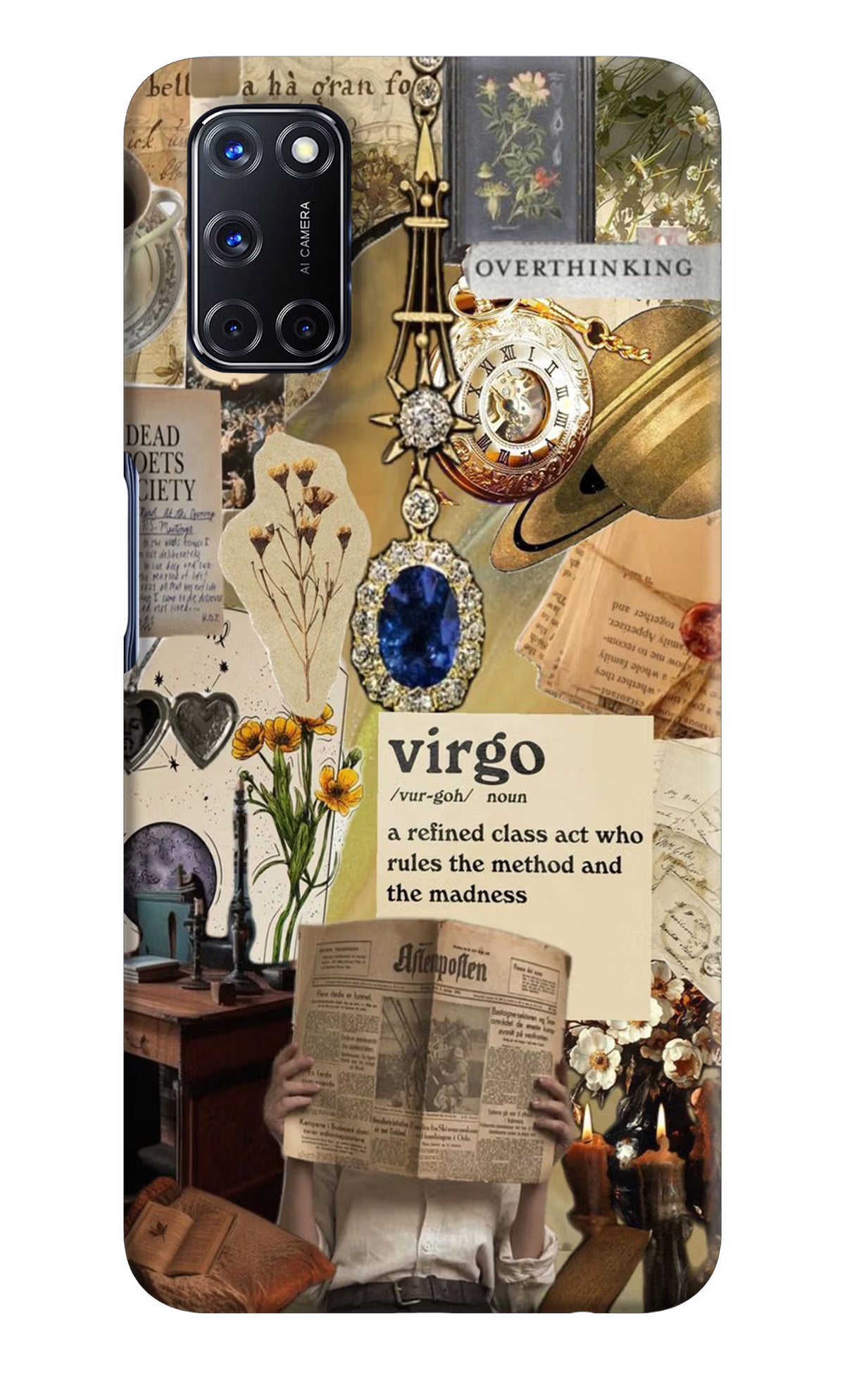 Virgo Zodiac Oppo A52 Hard Case Back Cover by Casekaro