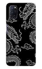 Twin Dragons Oppo A52 Hard Case Back Cover by Casekaro
