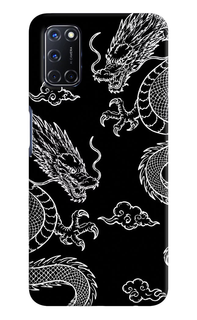Twin Dragons Oppo A52 Hard Case Back Cover by Casekaro