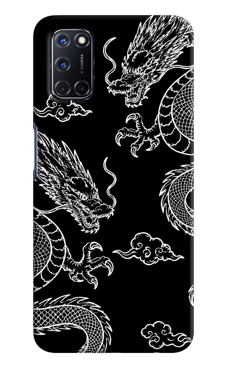 Twin Dragons Oppo A52 Back Cover, Hard case