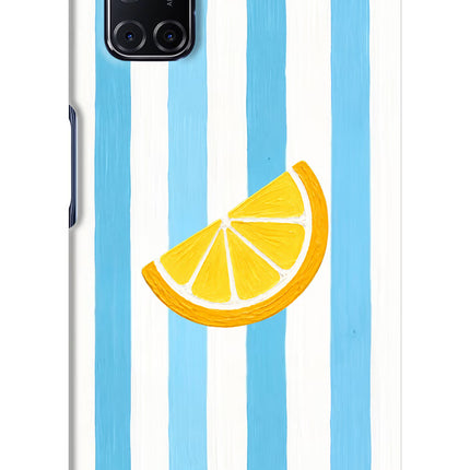 Summer Lemon Oppo A52 Hard Case Back Cover by Casekaro