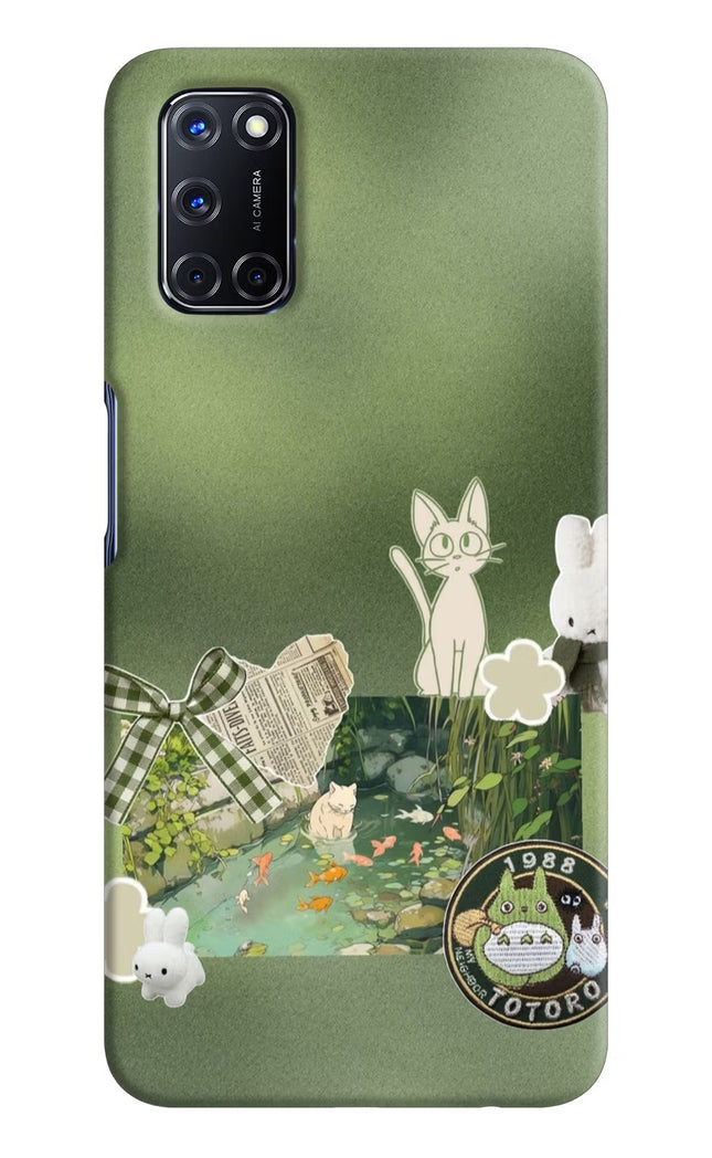 Aesthetic anime Oppo A52 Hard Case Back Cover by Casekaro