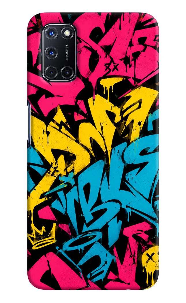 Graffiti Vibe Oppo A52 Hard Case Back Cover by Casekaro