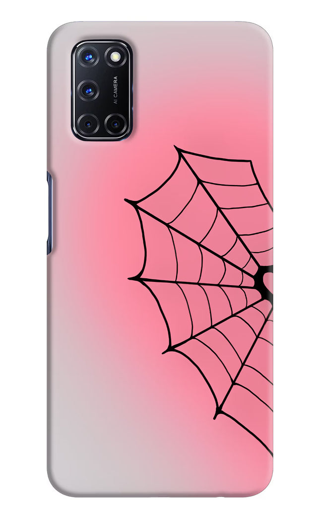 Pink Web Oppo A52 Hard Case Back Cover by Casekaro