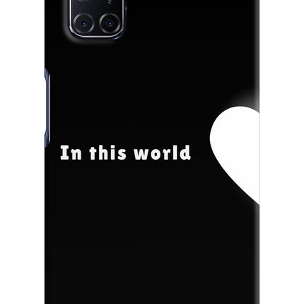 This World Oppo A52 Hard Case Back Cover by Casekaro