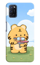 Tiger Treat Oppo A52 Hard Case Back Cover by Casekaro