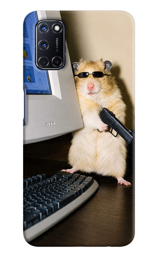 Hacker Hamster Oppo A52 Hard Case Back Cover by Casekaro