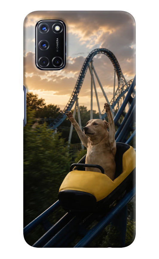 Rollercoaster Dog Oppo A52 Hard Case Back Cover by Casekaro