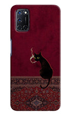 Midnight Cat Oppo A52 Hard Case Back Cover by Casekaro
