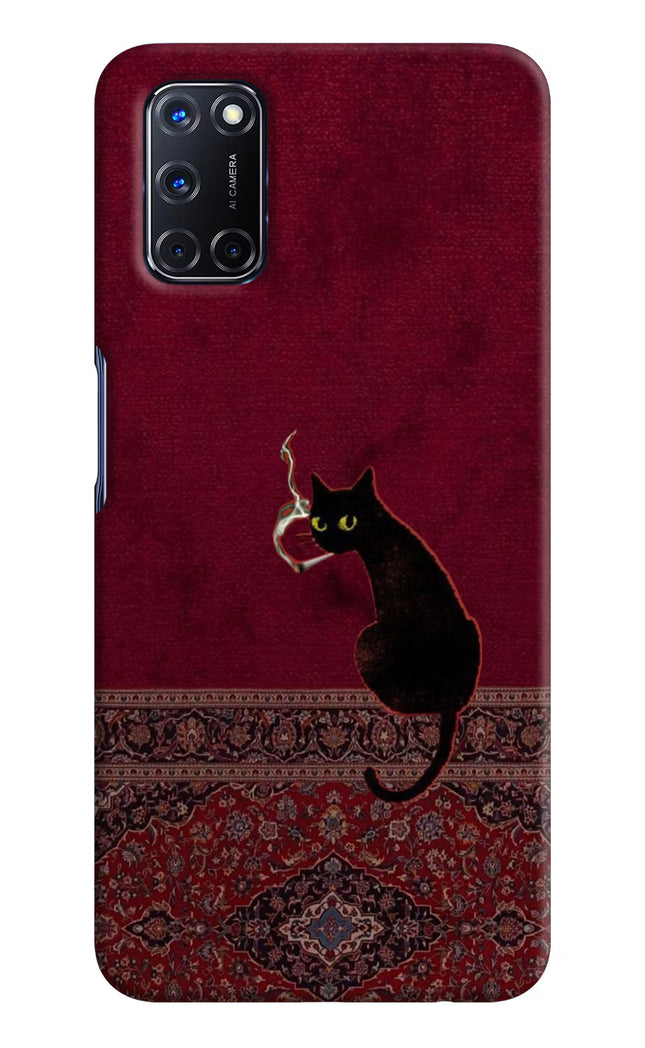 Midnight Cat Oppo A52 Hard Case Back Cover by Casekaro