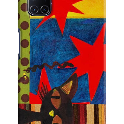 Pop Cat Oppo A52 Hard Case Back Cover by Casekaro