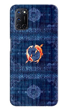 Koi Blue Oppo A52 Hard Case Back Cover by Casekaro