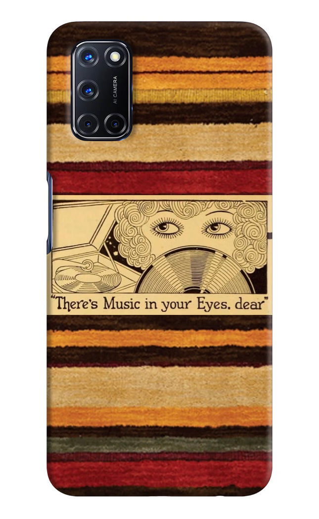 Vinyl Stripes Oppo A52 Hard Case Back Cover by Casekaro