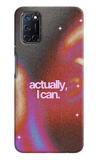 Pink Aura Oppo A52 Hard Case Back Cover by Casekaro