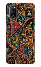 Folk Print Oppo A52 Back Cover