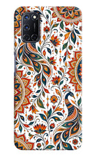 White Mayura Oppo A52 Back Cover
