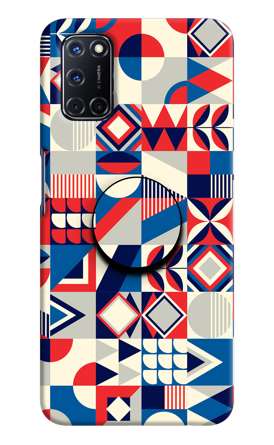 Colorful Pattern Oppo A52 Pop Case, Hard case