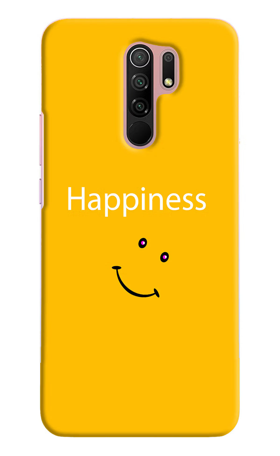 Happiness With Smiley Redmi 9 Prime/Poco M2/M2 reloaded Back Cover, Hard case