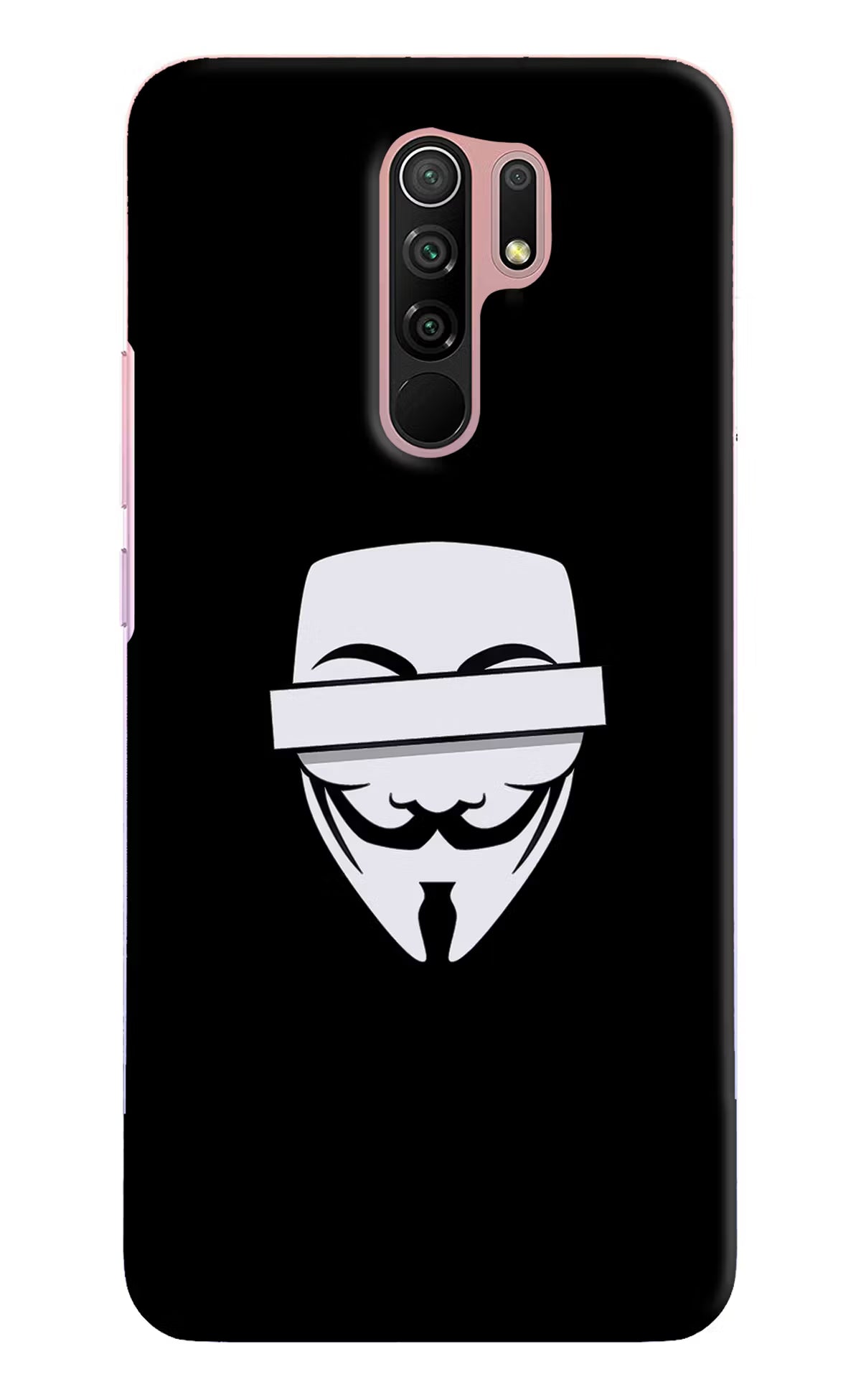 Anonymous Face Redmi 9 Prime/Poco M2/M2 reloaded Hard Case Back Cover by Casekaro