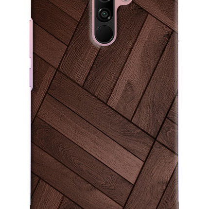 Wooden Texture Design Redmi 9 Prime/Poco M2/M2 reloaded Hard Case Back Cover by Casekaro