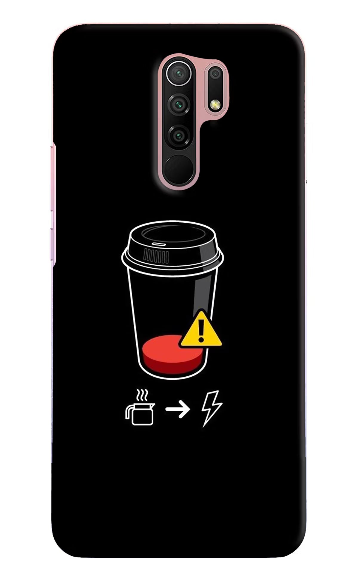 Coffee Redmi 9 Prime/Poco M2/M2 reloaded Hard Case Back Cover by Casekaro