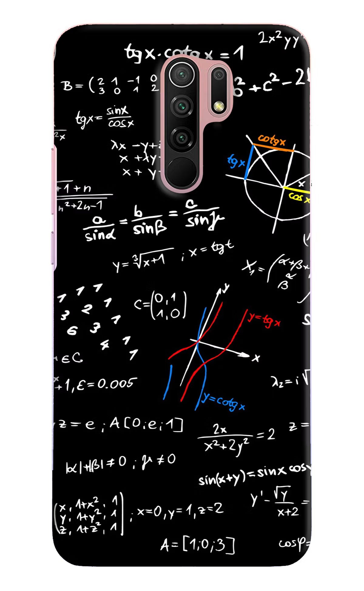Mathematics Formula Redmi 9 Prime/Poco M2/M2 reloaded Hard Case Back Cover by Casekaro
