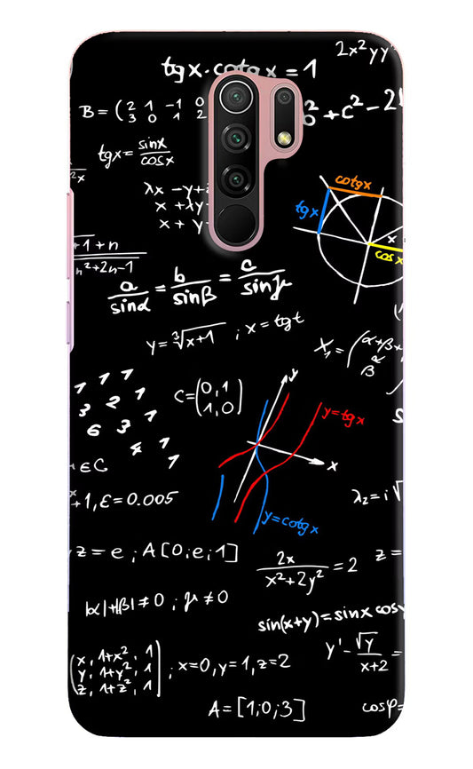 Mathematics Formula Redmi 9 Prime/Poco M2/M2 reloaded Hard Case Back Cover by Casekaro