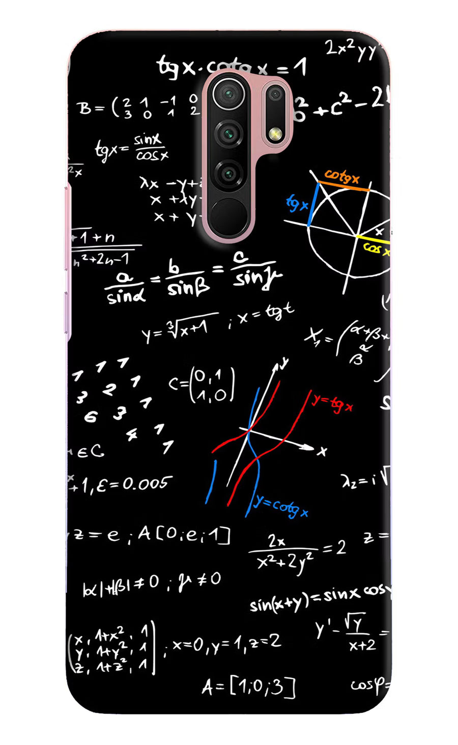 Mathematics Formula Redmi 9 Prime/Poco M2/M2 reloaded Back Cover, Hard case