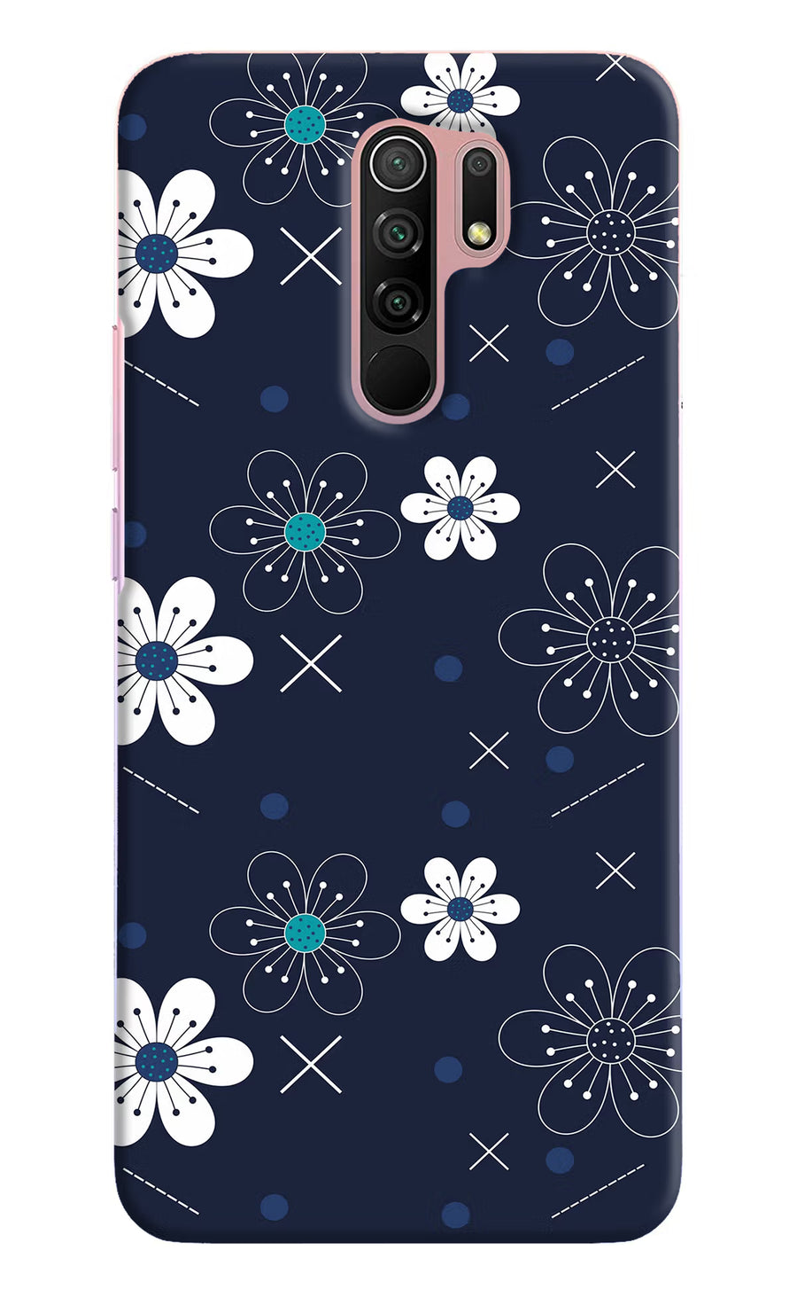 Flowers Redmi 9 Prime/Poco M2/M2 reloaded Back Cover, Hard case