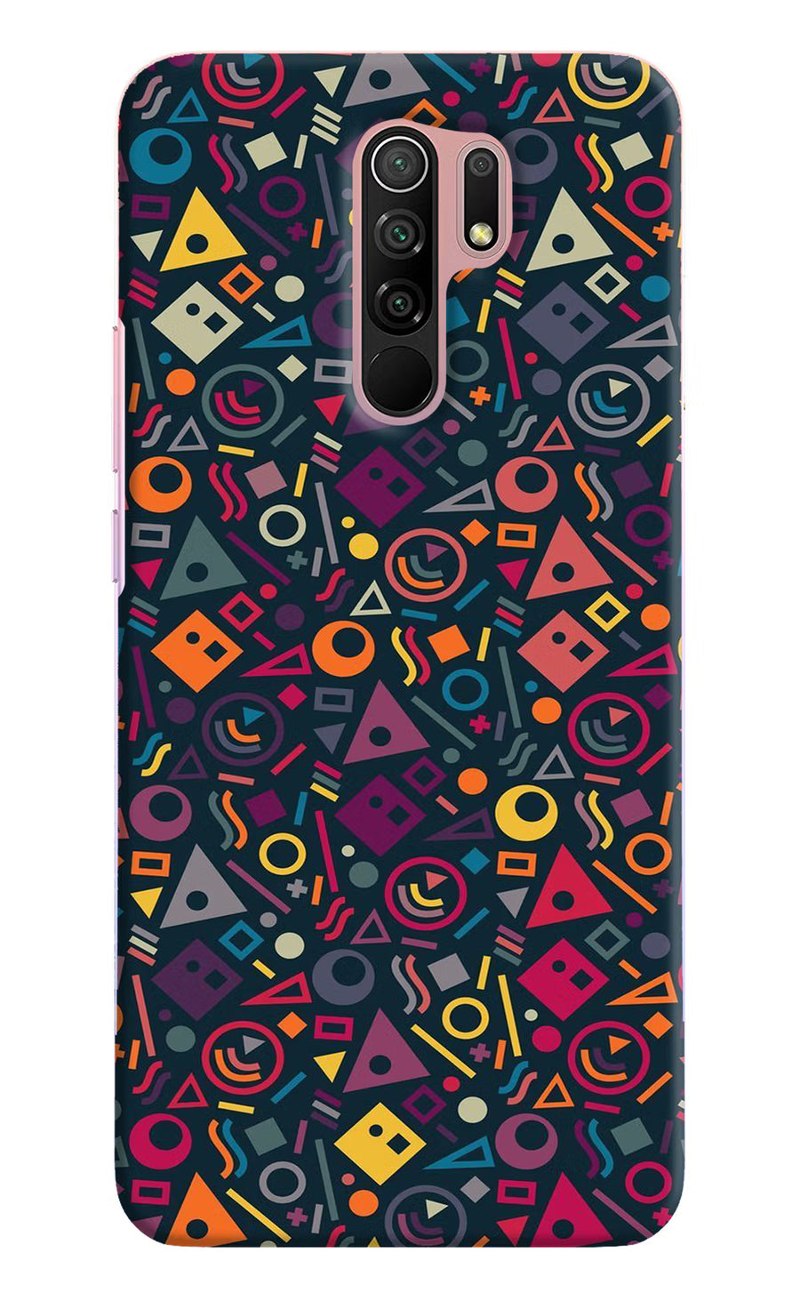 Geometric Abstract Redmi 9 Prime/Poco M2/M2 reloaded Back Cover, Hard case