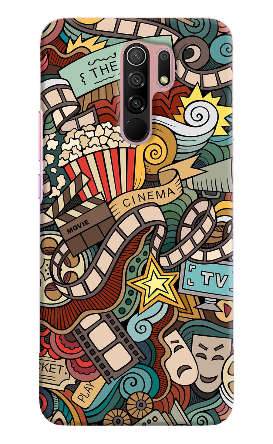 Cinema Abstract Redmi 9 Prime/Poco M2/M2 reloaded Back Cover, Hard case