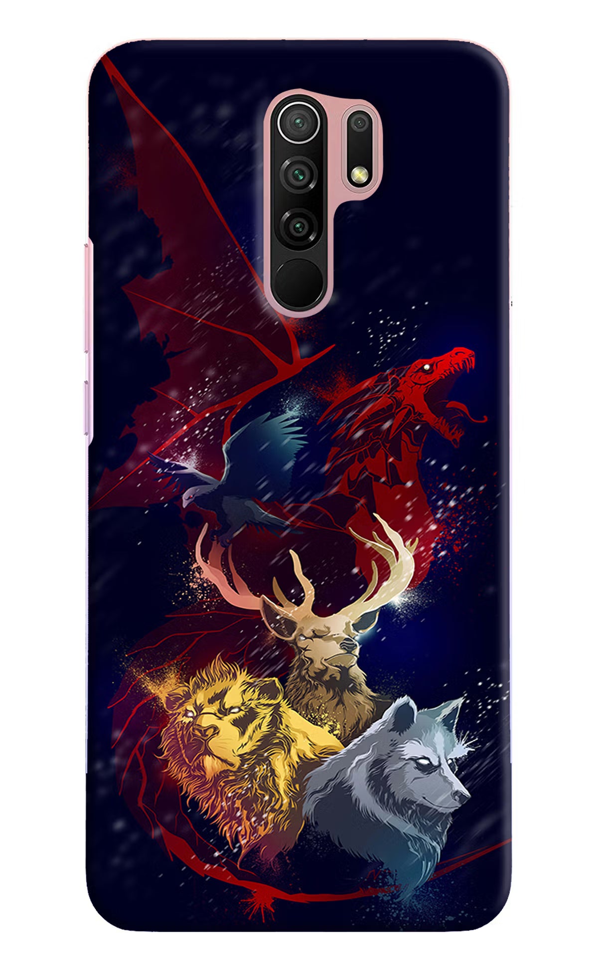 Game Of Thrones Redmi 9 Prime/Poco M2/M2 reloaded Hard Case Back Cover by Casekaro