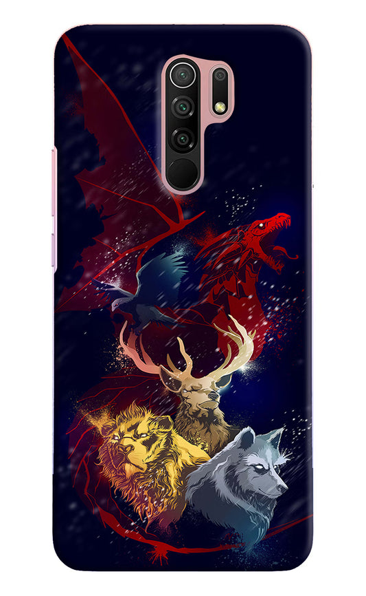 Game Of Thrones Redmi 9 Prime/Poco M2/M2 reloaded Hard Case Back Cover by Casekaro