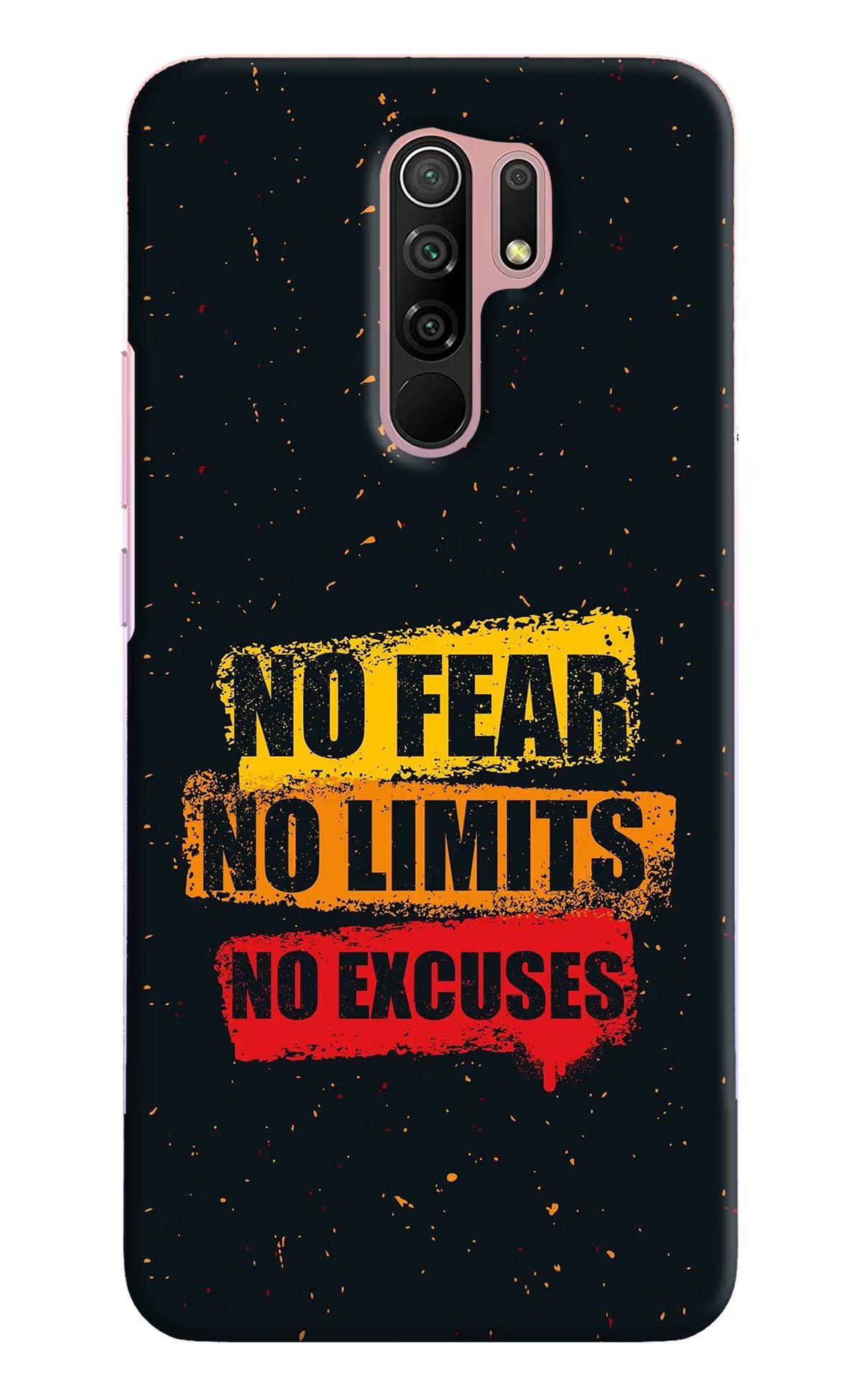 No Fear No Limits No Excuse Redmi 9 Prime/Poco M2/M2 reloaded Hard Case Back Cover by Casekaro