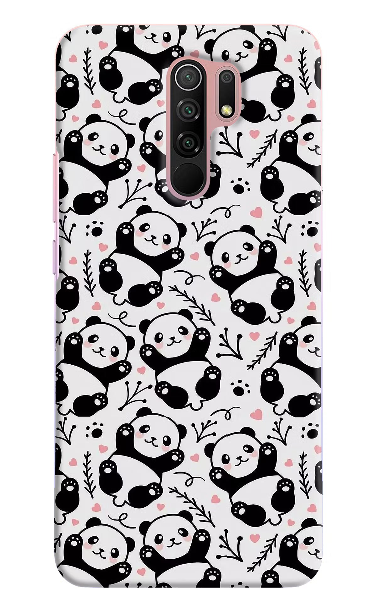 Cute Panda Redmi 9 Prime/Poco M2/M2 reloaded Hard Case Back Cover by Casekaro