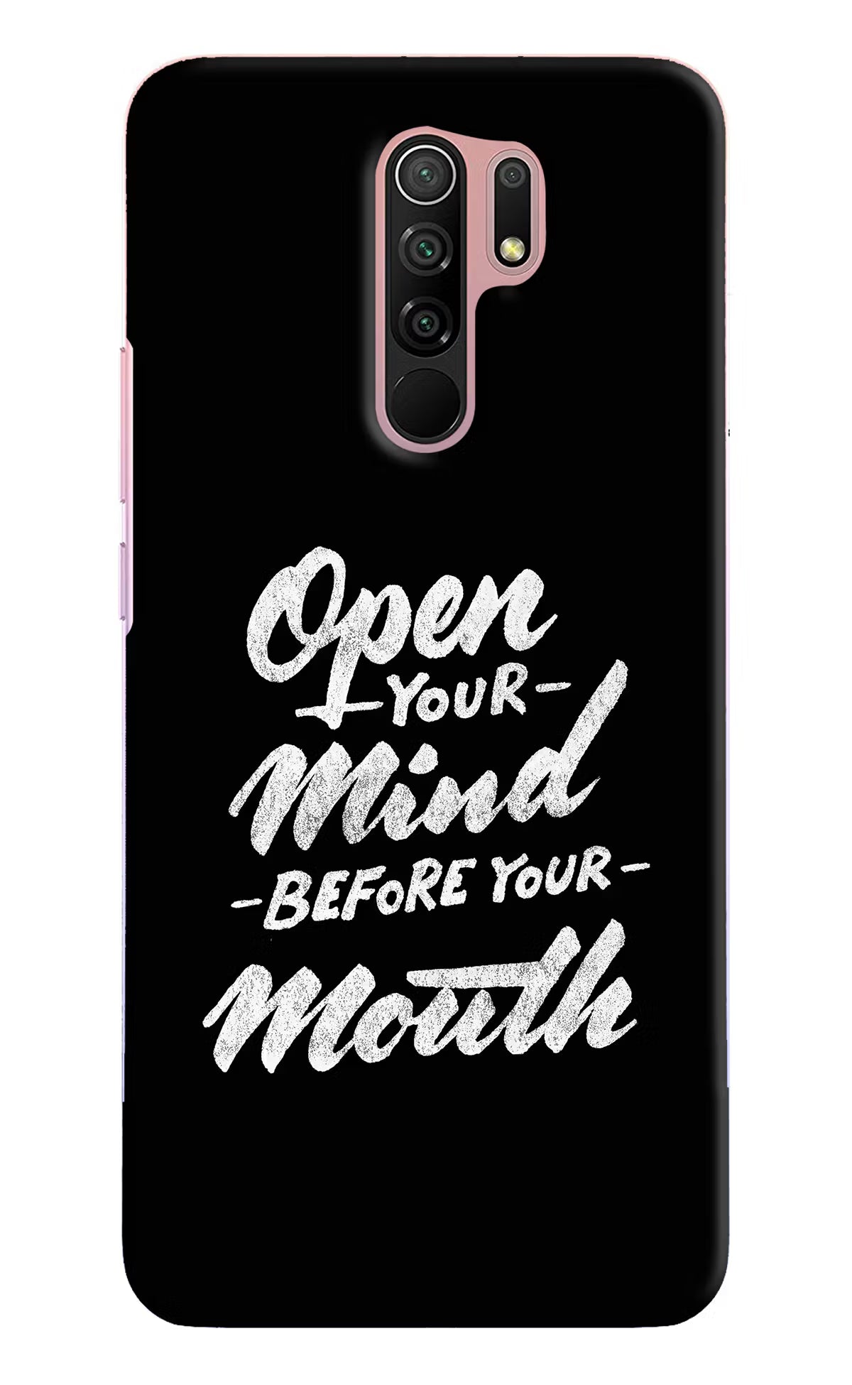 Open Your Mind Before Your Mouth Redmi 9 Prime/Poco M2/M2 reloaded Hard Case Back Cover by Casekaro