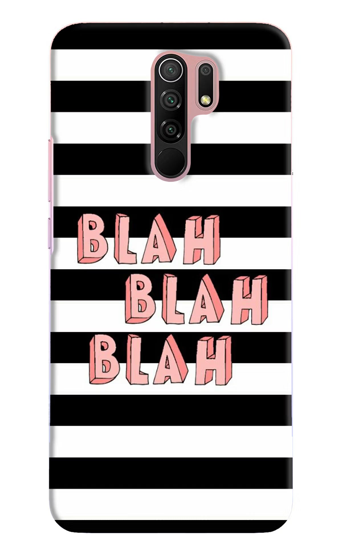 Blah Blah Blah Redmi 9 Prime/Poco M2/M2 reloaded Hard Case Back Cover by Casekaro