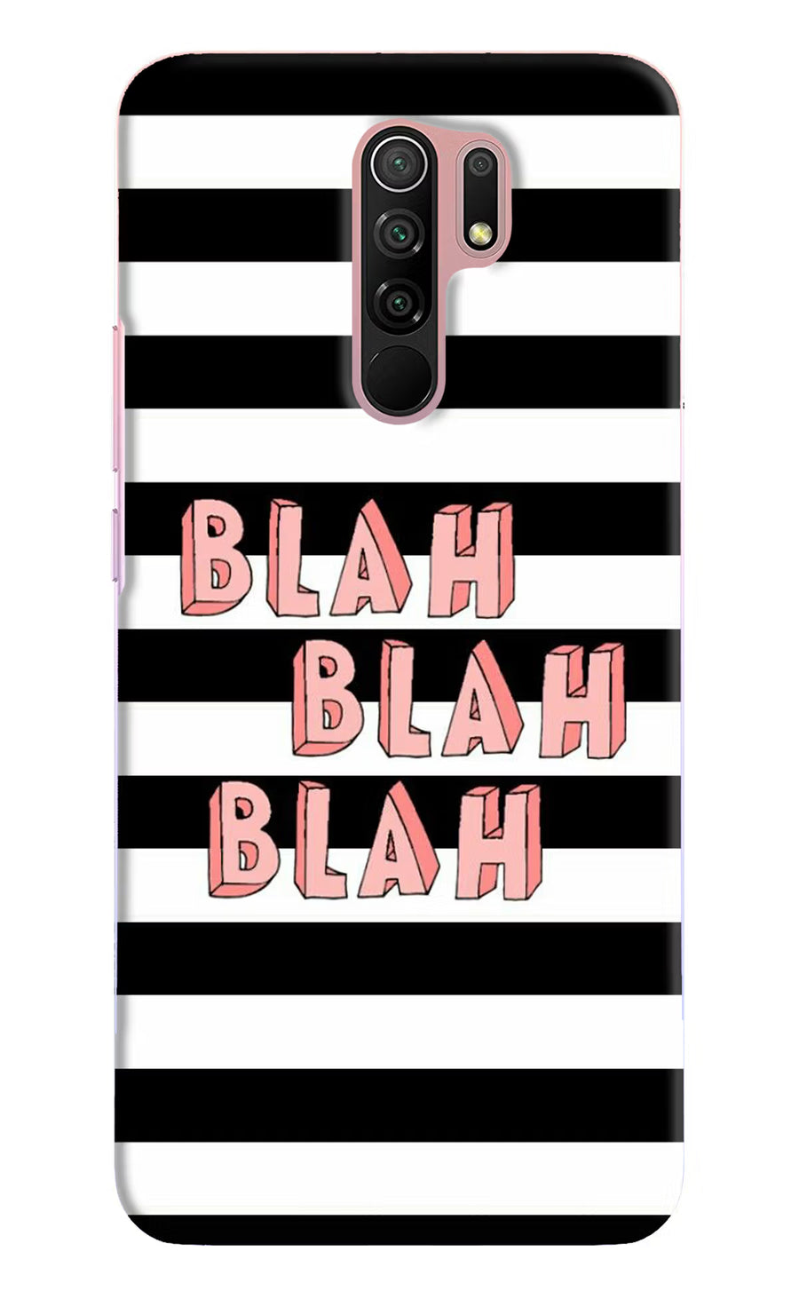 Blah Blah Blah Redmi 9 Prime/Poco M2/M2 reloaded Back Cover, Hard case